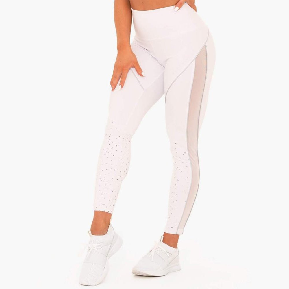 Ryderwear Lunar Luxe Leggings White Reflective S